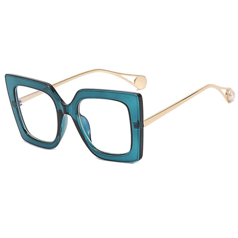 Aimee Vintage Square Glasses Frames Rectangle Frames Southood Blue 