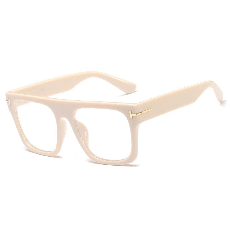 Alonso Unisex Rectangle Couple Glasses Rectangle Frames Southood C3 beige 