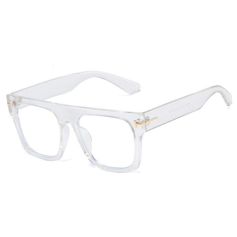 Alonso Unisex Rectangle Couple Glasses Rectangle Frames Southood C7 clear 