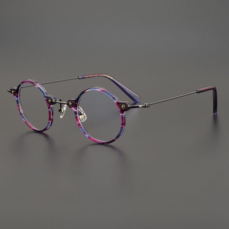 Ben Retro Round Acetate Optical Glasses Frame Round Frames Southood Purple 