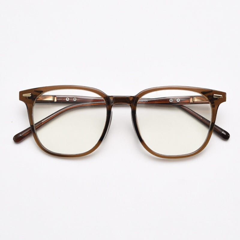 Bliss Vintage TR90 Eyeglasses Frame Rectangle Frames Southood Brown 