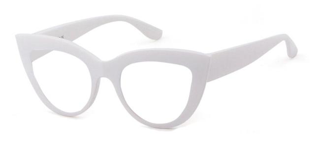 Carmen Vintage Cat Eye Glasses Frame Cat Eye Frames Southood White without lens 