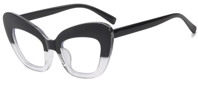Cleo Cat Eye Glasses Frame Cat Eye Frames Southood black clear clear 