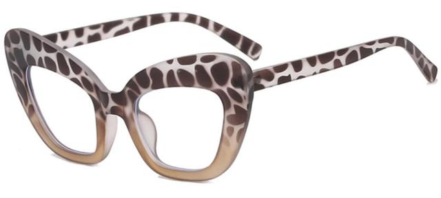 Cleo Cat Eye Glasses Frame Cat Eye Frames Southood leopard tea clear 