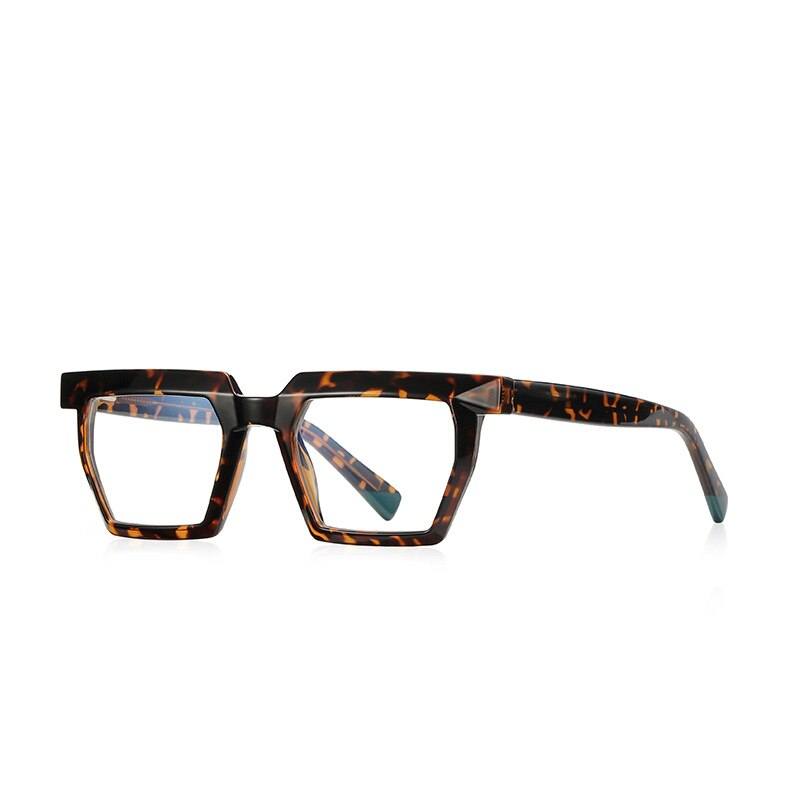 Coen TR90 Rectangle Glasses Frame Rectangle Frames Southood C3Leopard 
