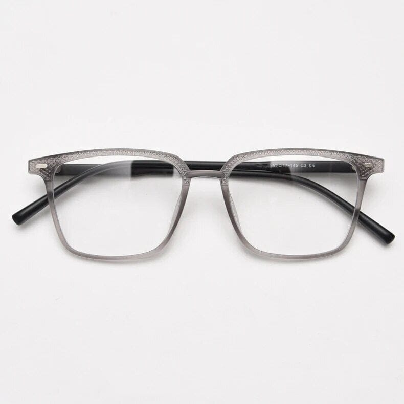Creed Square TR90 Vintage Eyeglass Frame Rectangle Frames Southood Grey 