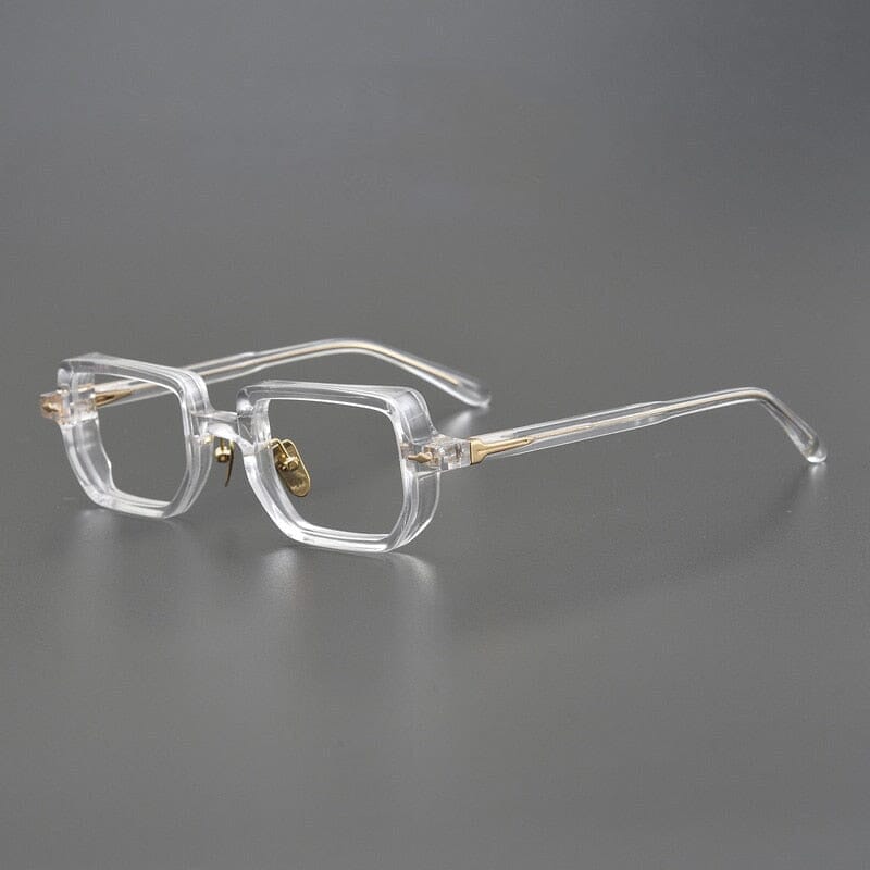 Gibbon Retro Rectangle Glasses Frame Rectangle Frames Southood Clear 