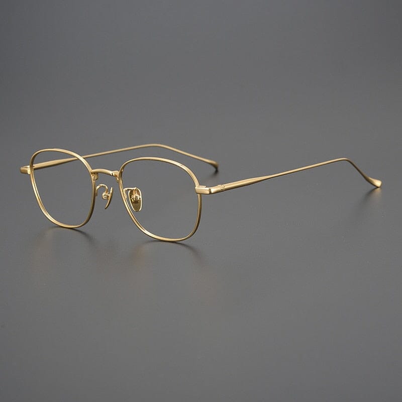 Holden Ultra Light Titanium Eyeglasses Frame Rectangle Frames Southood Gold 