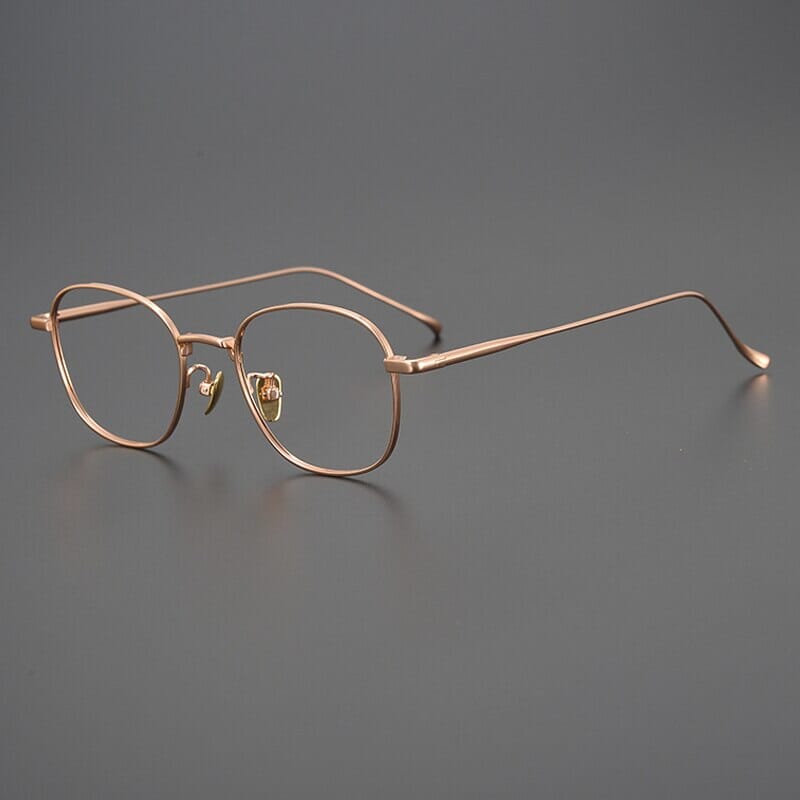 Holden Ultra Light Titanium Eyeglasses Frame Rectangle Frames Southood Rose Gold 