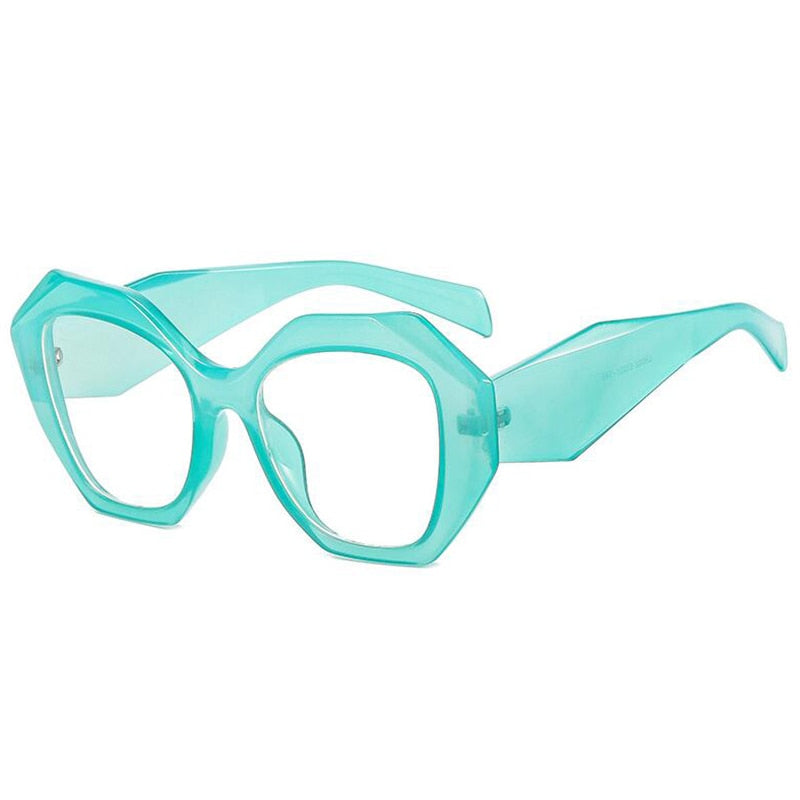 Isla Polygon Glasses Frame Geometric Frames Southood C6 blue clear 