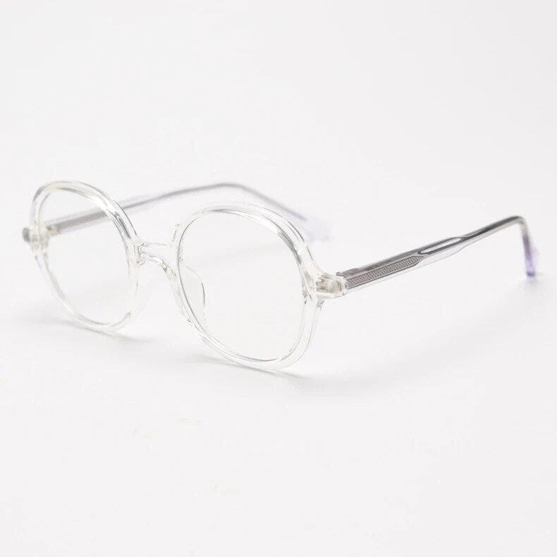 Lamar Large Size Round TR90 Vintage Eyeglass Frame Round Frames Southood Clear 