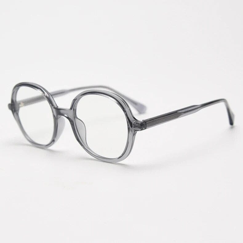 Lamar Large Size Round TR90 Vintage Eyeglass Frame Round Frames Southood Grey 