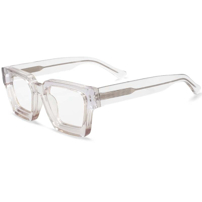 Lew Vintage Square Acetate Glasses Frame Rectangle Frames Southood Clear 