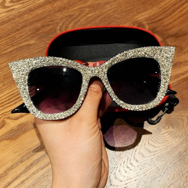 Madonna Vintage Cat Eye Glasses Frame Cat Eye Frames MON Black silver 