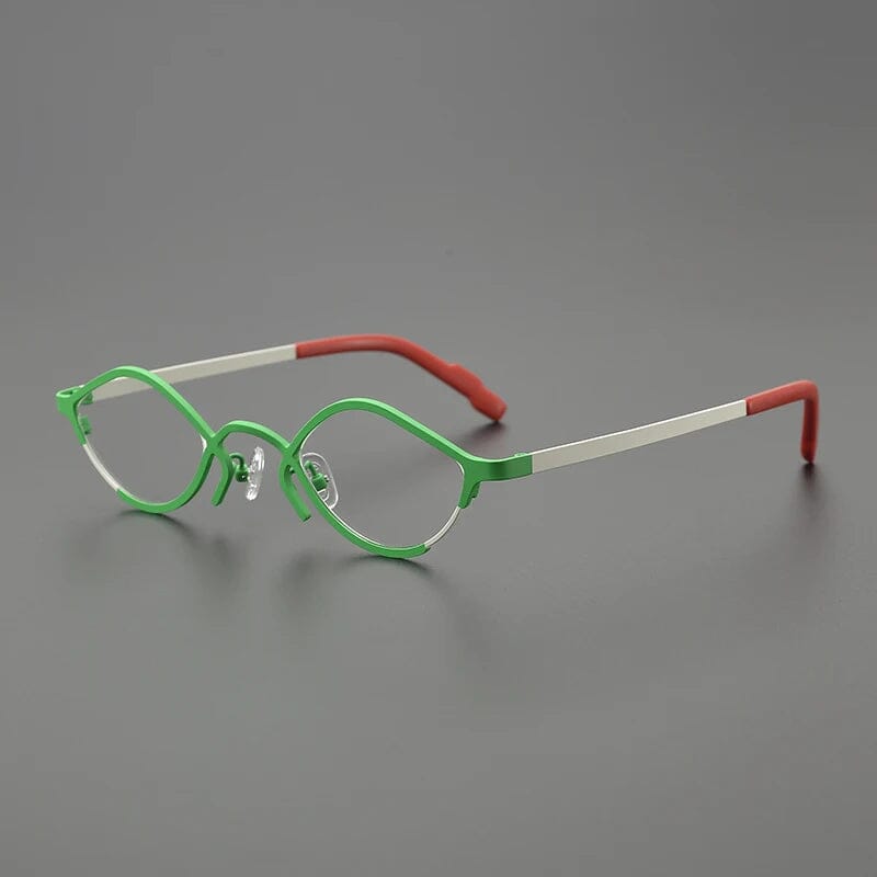 Pam Cat Eyes Titanium Glasses Frame Cat Eye Frames Southood Green 